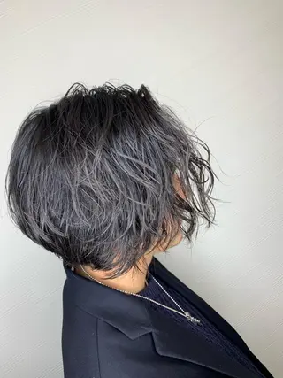 ミディアム パーマ メンズ パーマ美容師 /小泉賢徒のヘアスタイル