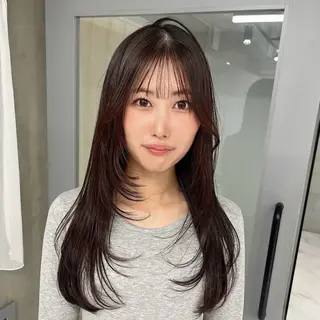 ロング りおな/エクステ /ミルクティーカラーのヘアスタイル