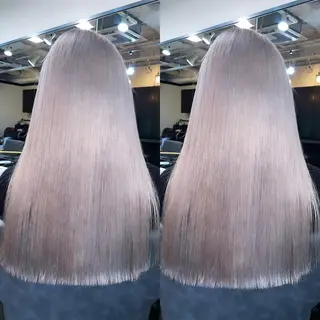 セミロング カラー ヘアアレンジ 色気グレージュ 🤍kosuke🤍のヘアスタイル