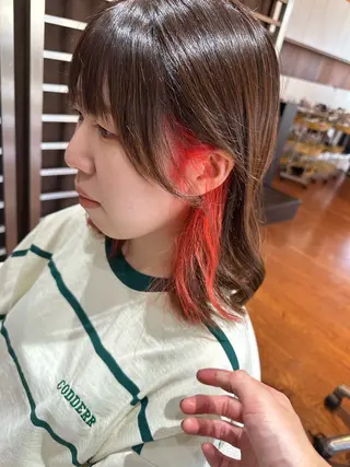 ミディアム カラー 💖ERI💖/酸性 ストレートNo.1のヘアスタイル