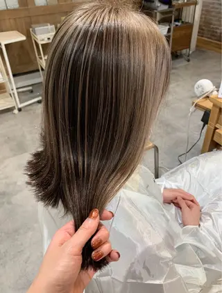 ミディアム カラー ブリーチ/アレンジ 天満/chihiroのヘアスタイル