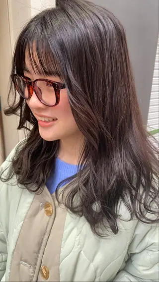 セミロング nico🏁 rihoのヘアスタイル