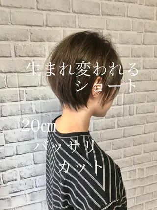 ショート カラー 鳥羽 正治のヘアスタイル