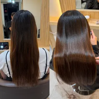 ロング attrait南堀江所属・乾かすだけで艶髪 松村海世のヘアスタイル