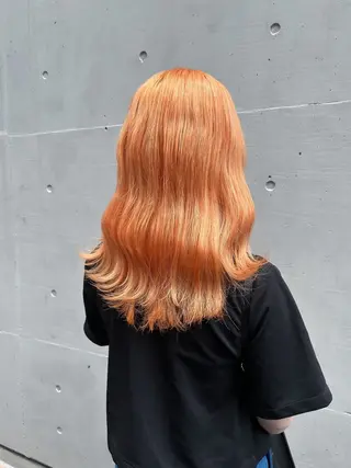 セミロング カラー ハイトーンカラー ⭐️NAZUNAのヘアスタイル