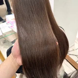 ロング カラー ヘアアレンジ ブリーチなしカラー /ベージュ/安形翔のヘアスタイル