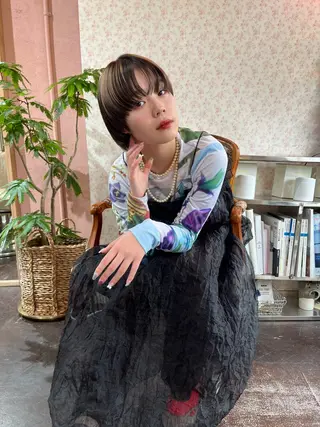 ショート iru所属・mi kiのヘアスタイル