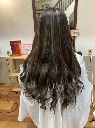 ロング カラー molla所属・浅香山✨美髪✨ やまもとあきこのヘアスタイル