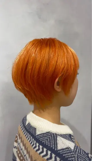 ショート カラー カラースペシャリスト ・齊藤 羽瑠輝のヘアスタイル