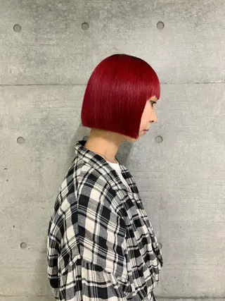 ショート カラー THE./ブリーチ 透感カラー/髪質改善のヘアスタイル