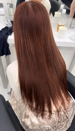 カラー kazuki🍑韓国 トレンド暖色🫗のヘアスタイル