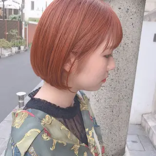 ショート カラー 透明感カラー× レイヤーカット✨高梨のヘアスタイル