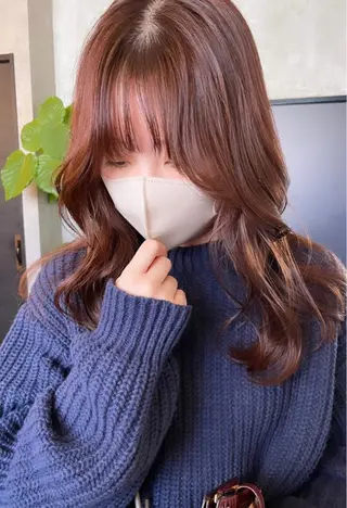 セミロング カラー risako🇰🇷 韓国ヘア/レイヤーのヘアスタイル