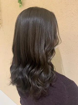 セミロング カラー シャドールーツ美容師 篠原康太のヘアスタイル