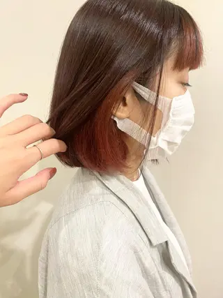 ミディアム カラー シェアサロンコネクト所属・Chiho/ 博多/大人かわいいのヘアスタイル