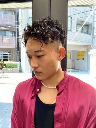 ショート パーマ メンズ FM【エフエム】HAVANA所属・💈圧倒的メンズ特化 明大前美容師💈のヘアスタイル