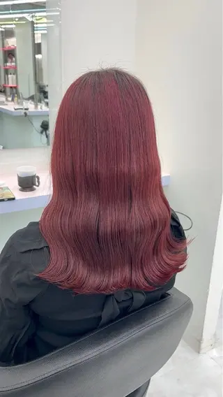 ロング カラー ヘアアレンジ 中韓🇰🇷暖色🖤 レイヤー🌙らいるのヘアスタイル
