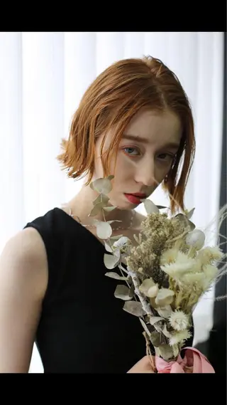 ショート カラー SOY-KUFU高田馬場所属・似合わせ💓艶髪💓 暖色💗加藤あゆみのヘアスタイル