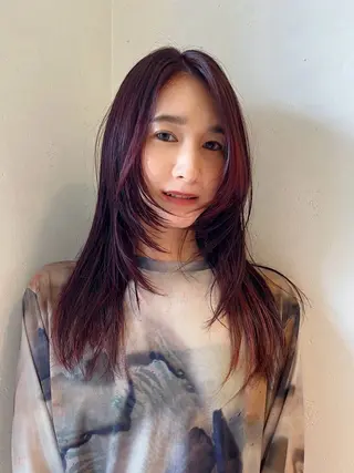 ロング カラー miku🎀門前仲町 ブリーチ・レイヤーのヘアスタイル