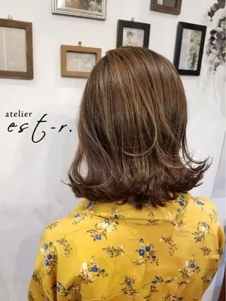 ミディアム Takahiro 髪質改善のヘアスタイル