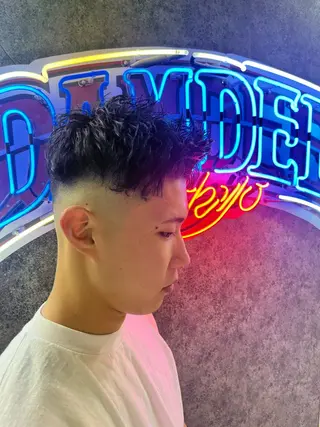 ショート メンズ フェードカット特化 Black hairのその他イメージ