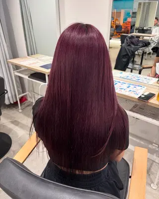 カラー 八王子/個性派カラー /暖色系🍒バッサーのヘアスタイル