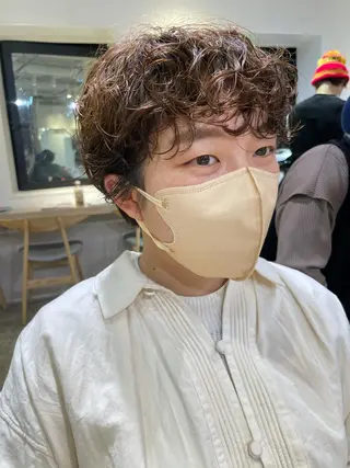 ショート パーマ 斉藤 瑞恵のヘアスタイル