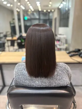 ミディアム カラー 藤井 隼のヘアスタイル