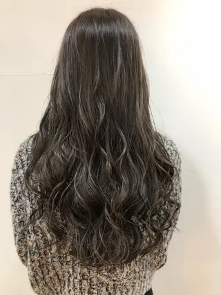 ミディアム コテ巻き風パーマ💛 池袋のヘアスタイル