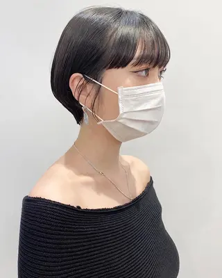ショート 石山 /切りっぱなしボブのヘアスタイル