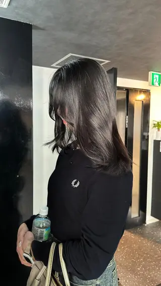 ロング カラー 韓国風レイヤー🗝要 暗透カラー📓吉祥寺のヘアスタイル