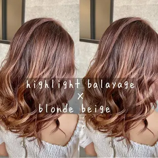 ミディアム カラー ヘアアレンジ ✨髪質改善/透明感✨ 西野　陽のヘアスタイル