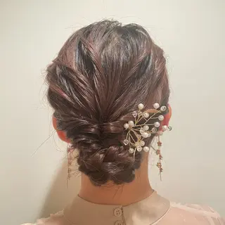 セミロング ヘアアレンジ T Ayaのヘアスタイル