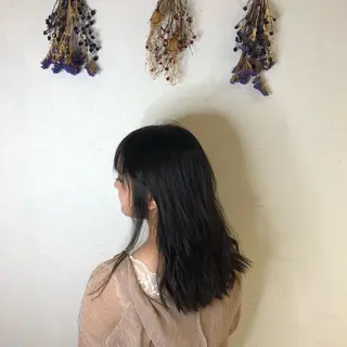 セミロング カラー 💎エクステ専門店 BIZE梅田🇰🇷のヘアスタイル