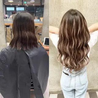 ロング カラー ヘアアレンジ TATSUYA アートディレクターのヘアスタイル