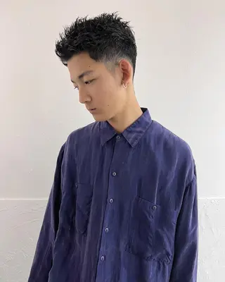 ショート メンズ メンズスタイリスト リュウジのヘアスタイル