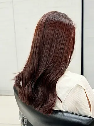 セミロング 髪質改善 ツヤ髪カラー✴︎髙井のヘアスタイル