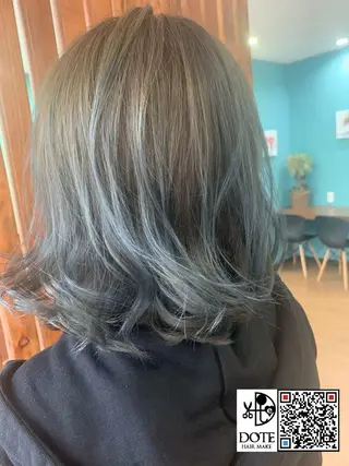 セミロング カラー Dote所属・薬師寺 優のヘアスタイル