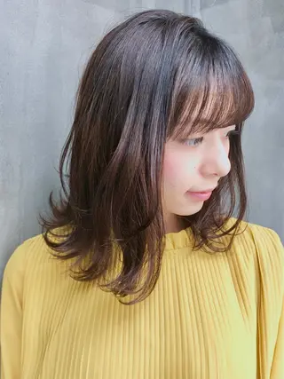 ミディアム カラー Mogami Kengoのヘアスタイル