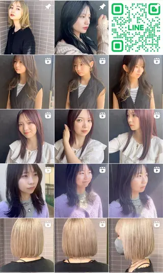 セミロング uti所属・菊池 幹のヘアスタイル