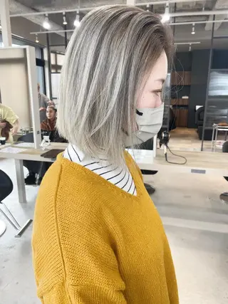 ショート カラー パーマ ヘアアレンジ ネイル マツエク・マツパ アイブロウ 井上 一平のヘアスタイル