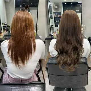 セミロング カラー ヘアアレンジ ar+ ❤︎ maiのヘアスタイル