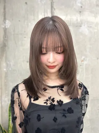 セミロング 🌸透明感/レイヤー / 栗林 彩🌸のヘアスタイル