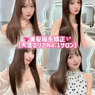 ミディアム ブリーチなし🎀髪質 改善 モテヘアはのんのヘアスタイル