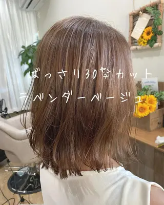 ミディアム カラー noppo所属・NOPPO 和泉市 美容室/奥村 飛鳥のヘアスタイル