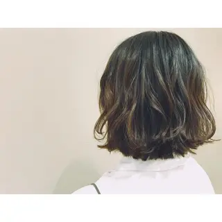 ショート カラー ヘアアレンジ かねやす ゆなのヘアスタイル