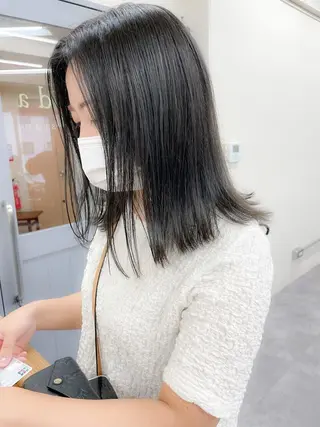 ショート カラー ✨ブリーチなし透明感 池袋　水野のヘアスタイル