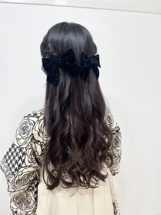 ロング ヘアアレンジ ヘアセットサロン /上坪愛美のヘアスタイル