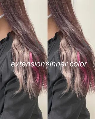 ロング 横浜🍒カット エクステ／RIEのヘアスタイル