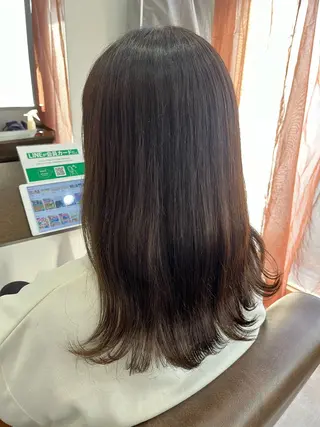 セミロング 暖色＊ベージュ ＊くらたあやかのヘアスタイル